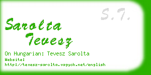 sarolta tevesz business card